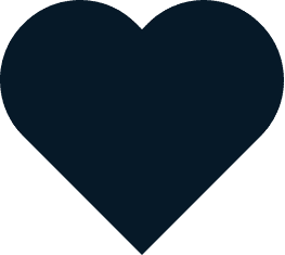 Heart-shaped logo representing Example Co, emphasizing care and quality.